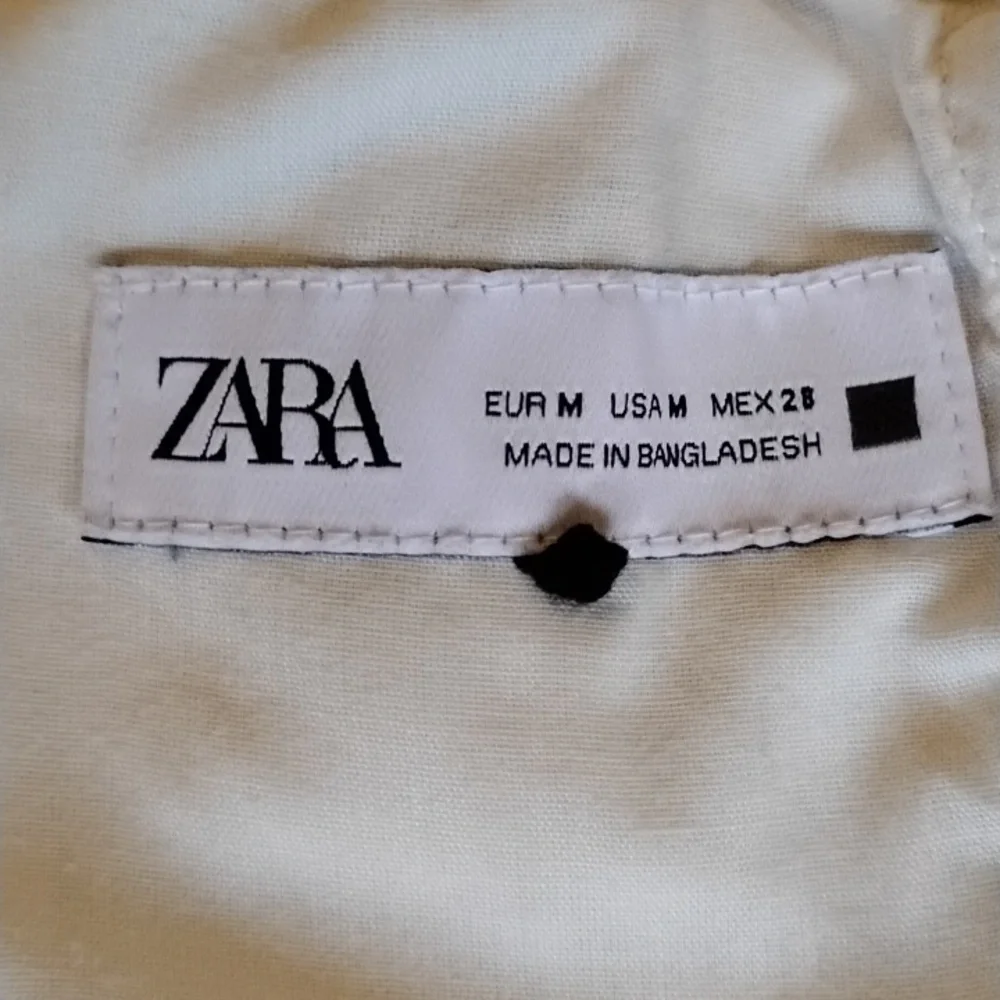Zara Cotton Lyocel Linen Ankle Pant Joggers M Cream Beige